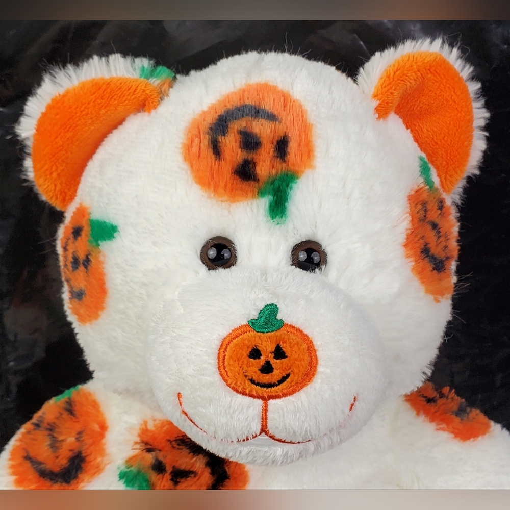 Build-A-Bear BAB VTG Pawsome Pumpkin Teddy Bear Ltd Ed Halloween Plush - EUC